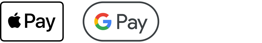 Apple Pay icon, Google Pay icon, Samsung Pay icon