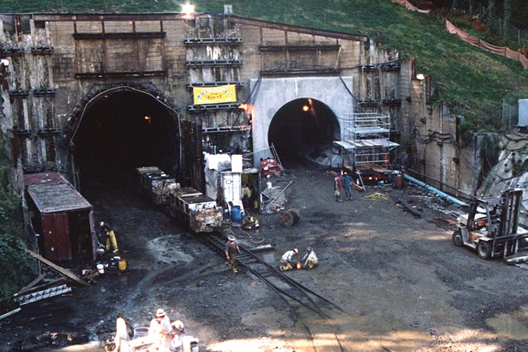 Construction of the Westside MAX tunnel