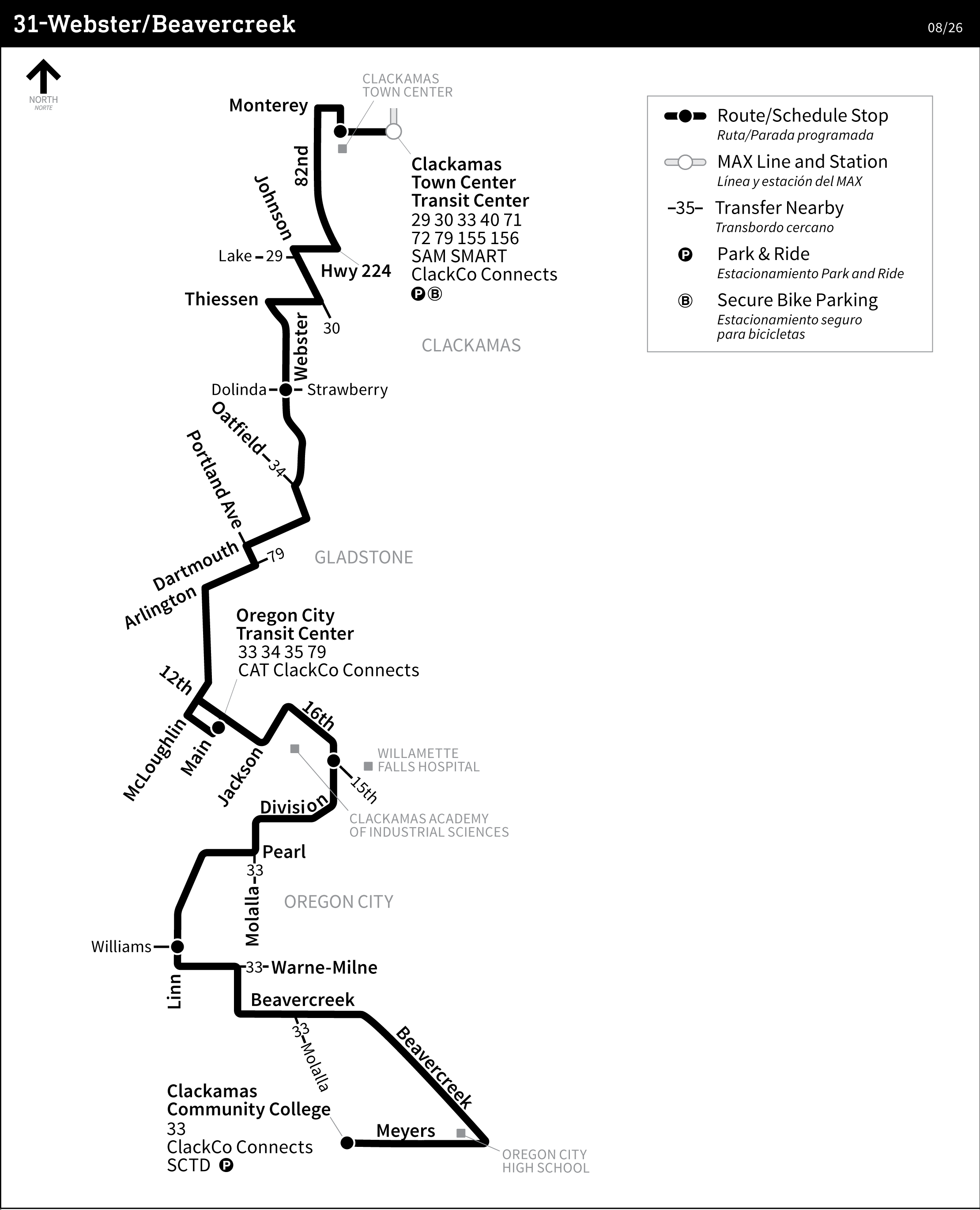 Bus Line 31 route map