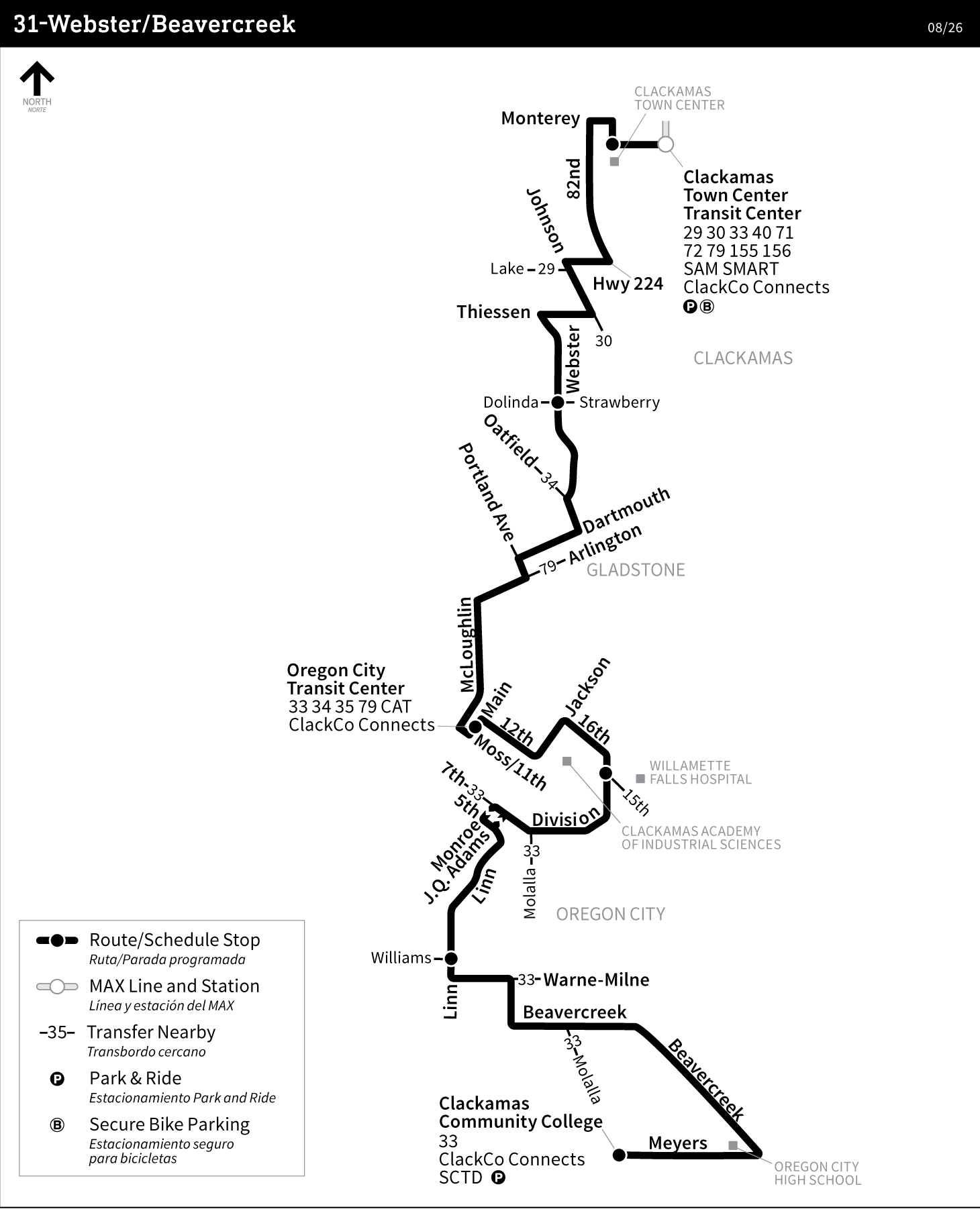 Bus Line 31 route map