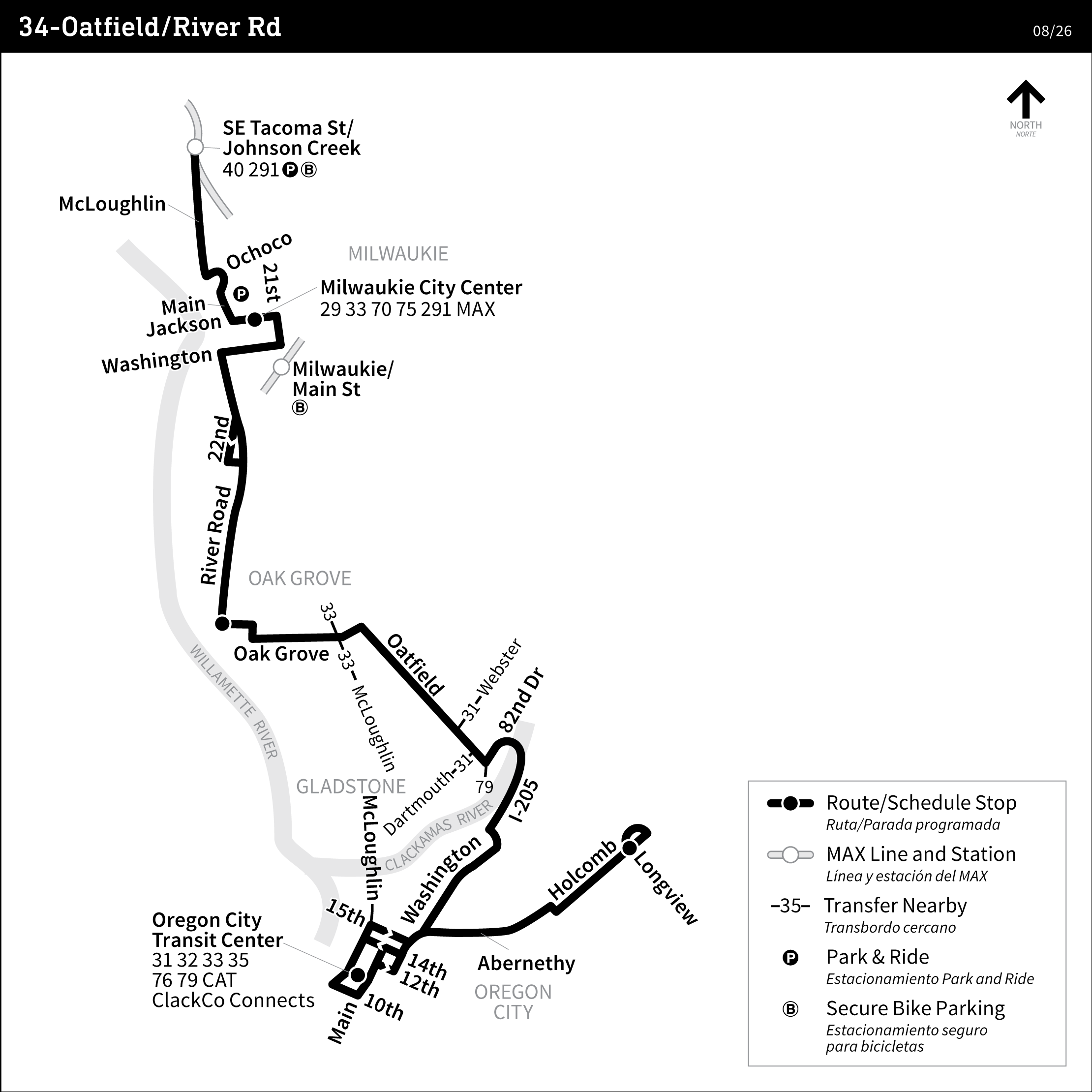 Bus Line 34 route map