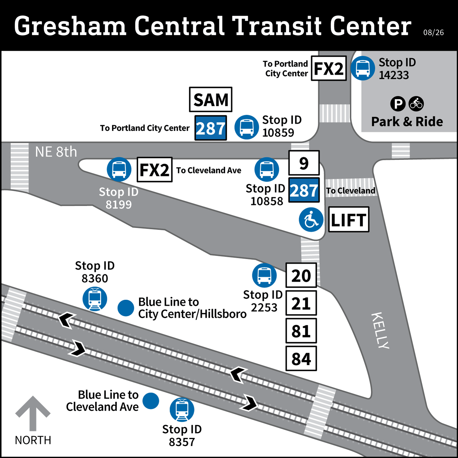 Map of Gresham Transit Center